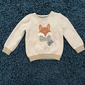 Knit fox sweater